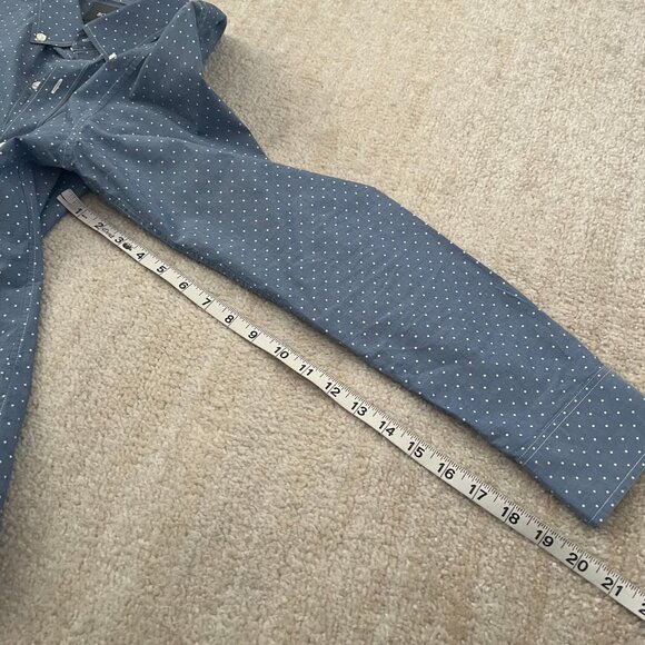 Bonobos Slim Fit Long Sleeve Button Down Shirt M Blue White Cotton - Picture 7 of 8
